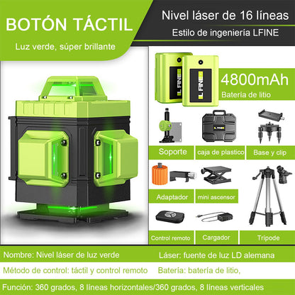 NIVEL LASER VERDE 16 LINEAS L FINE 360