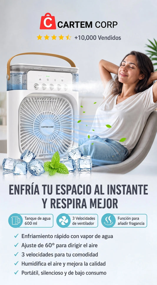 ventilador aire acondicionado portátil 3 en 1